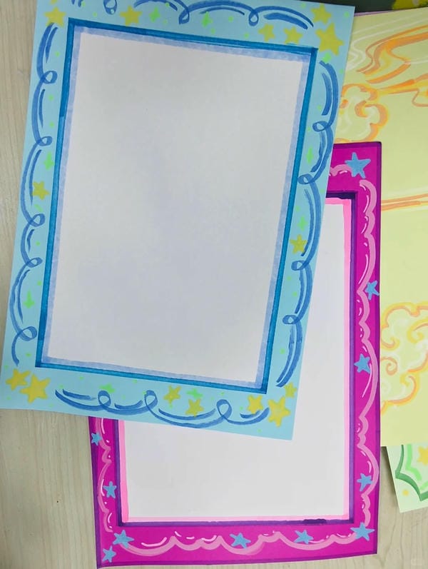 trang trí giấy A4 3