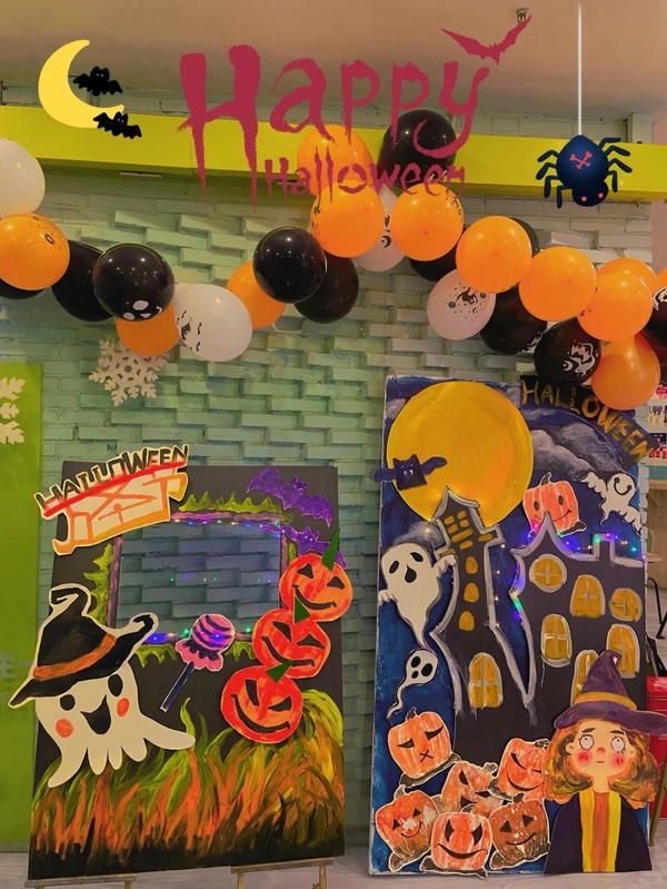 trang trí halloween mầm non 12