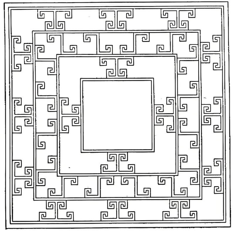trang trí hình vuông đối xứng 16