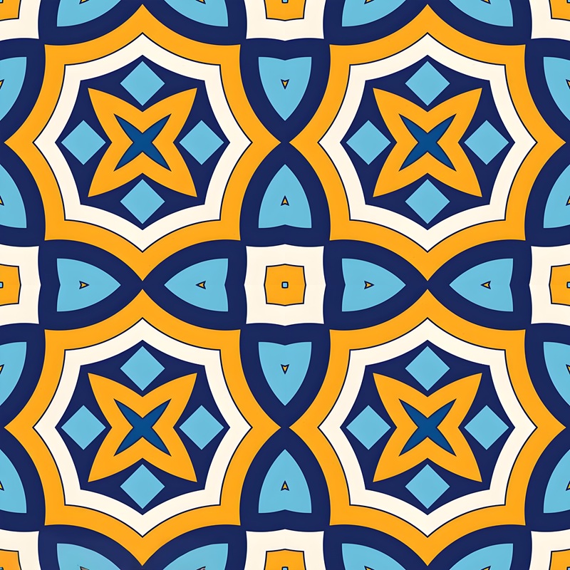 trang trí hình vuông đối xứng 20