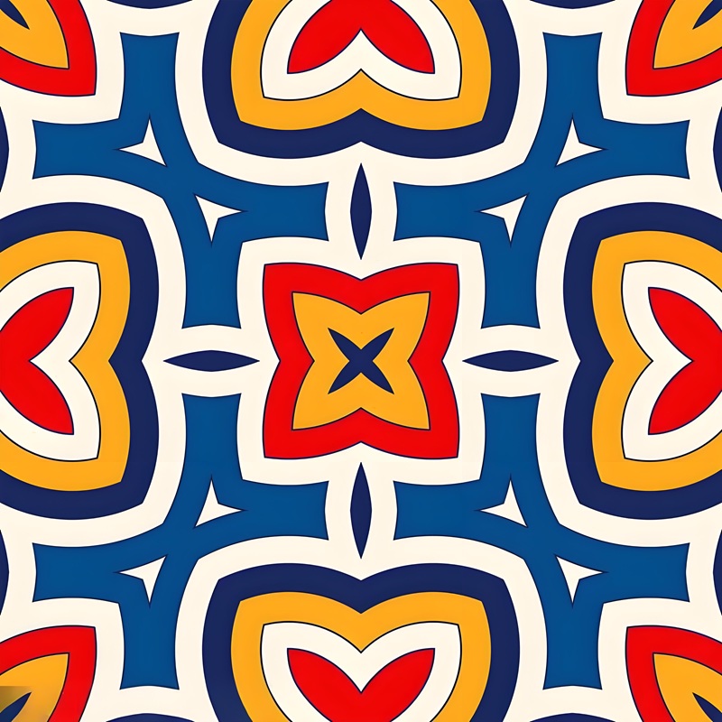 trang trí hình vuông đối xứng 22