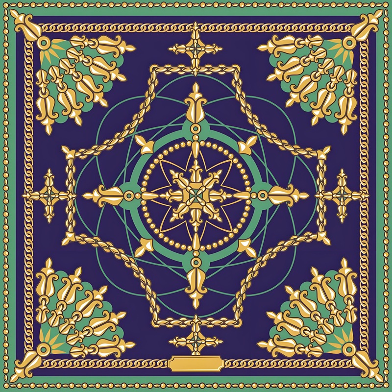 trang trí hình vuông đối xứng 23