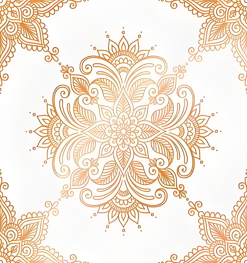 trang trí hình vuông đối xứng 25