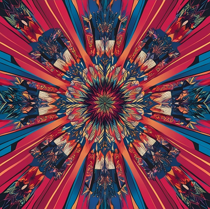 trang trí hình vuông đối xứng 32