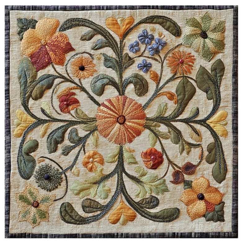 trang trí hình vuông đối xứng 6