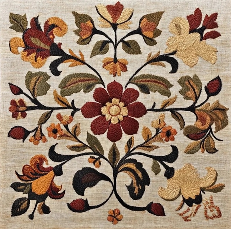 trang trí hình vuông đối xứng 8