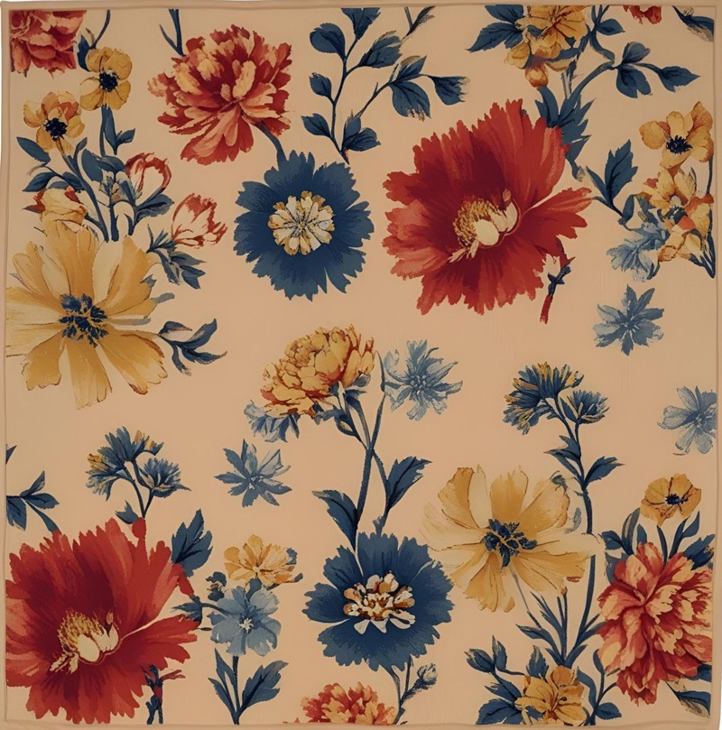 trang trí hình vuông hoa lá 20