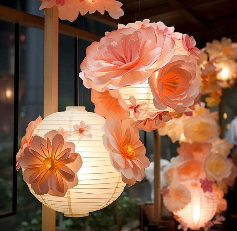 trang trí lồng đèn 10