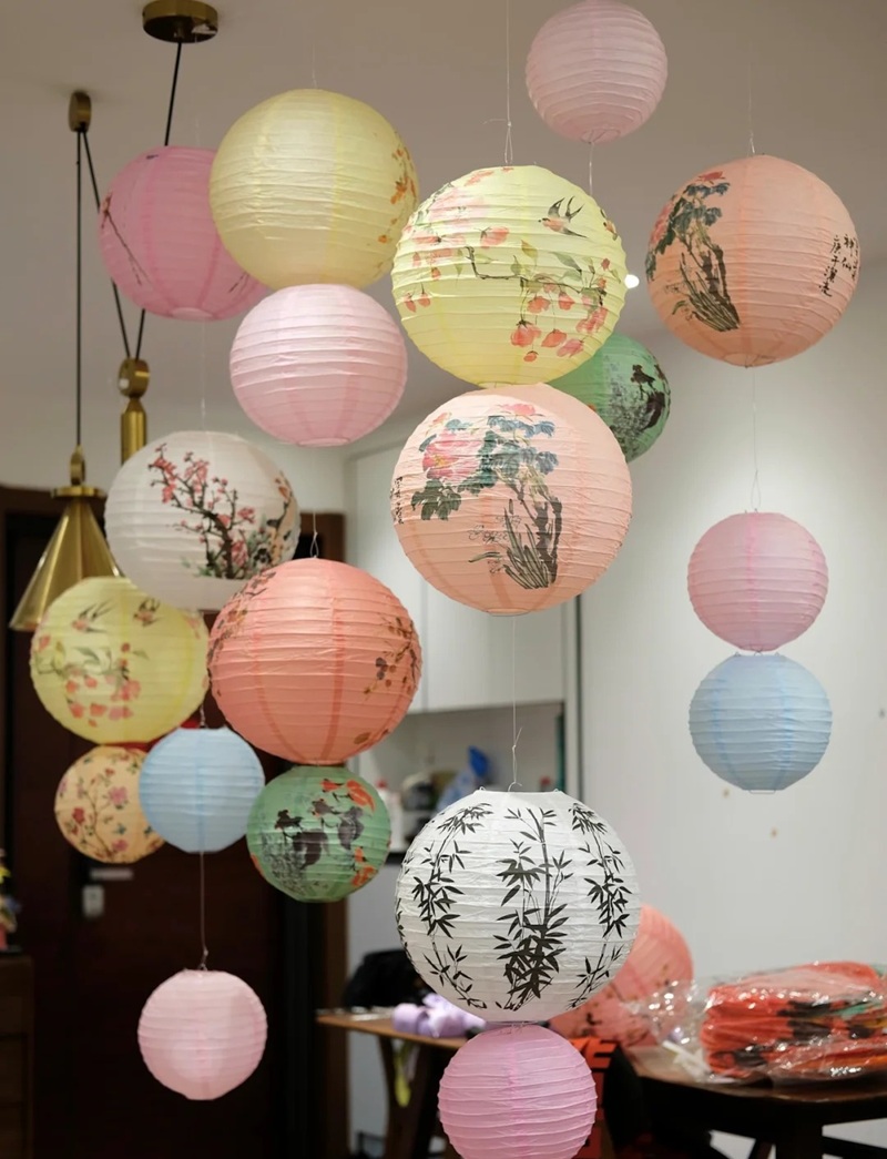 trang trí lồng đèn 3