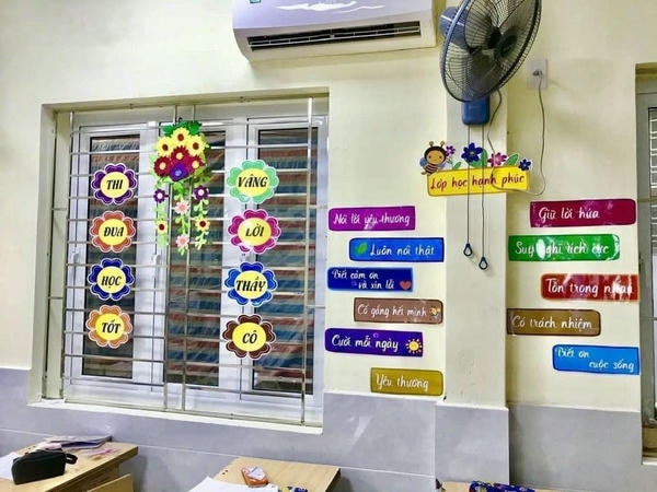 trang trí lớp học tiểu học 14