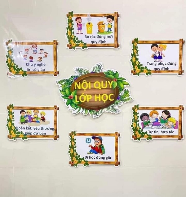 trang trí lớp học tiểu học 23