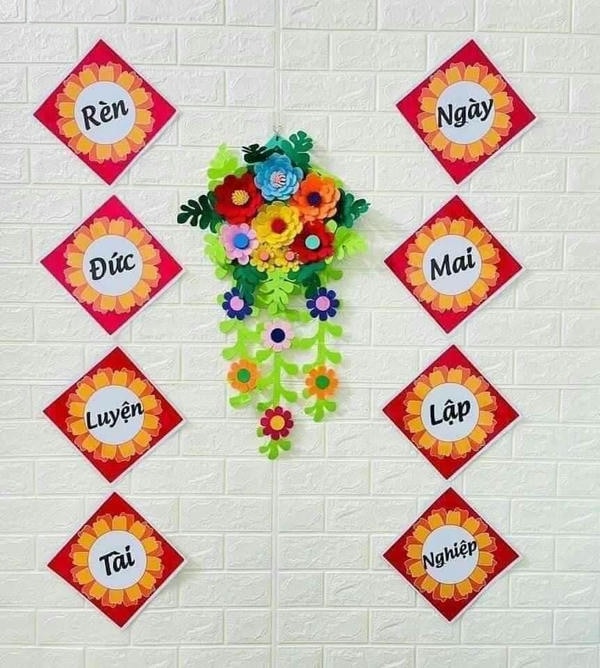 trang trí lớp học tiểu học 3