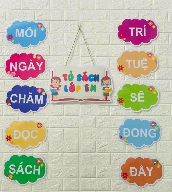 trang trí lớp học tiểu học 5