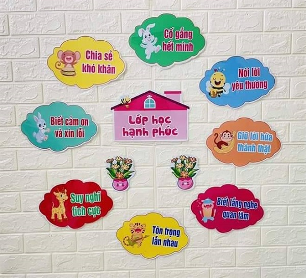 trang trí lớp học tiểu học 8