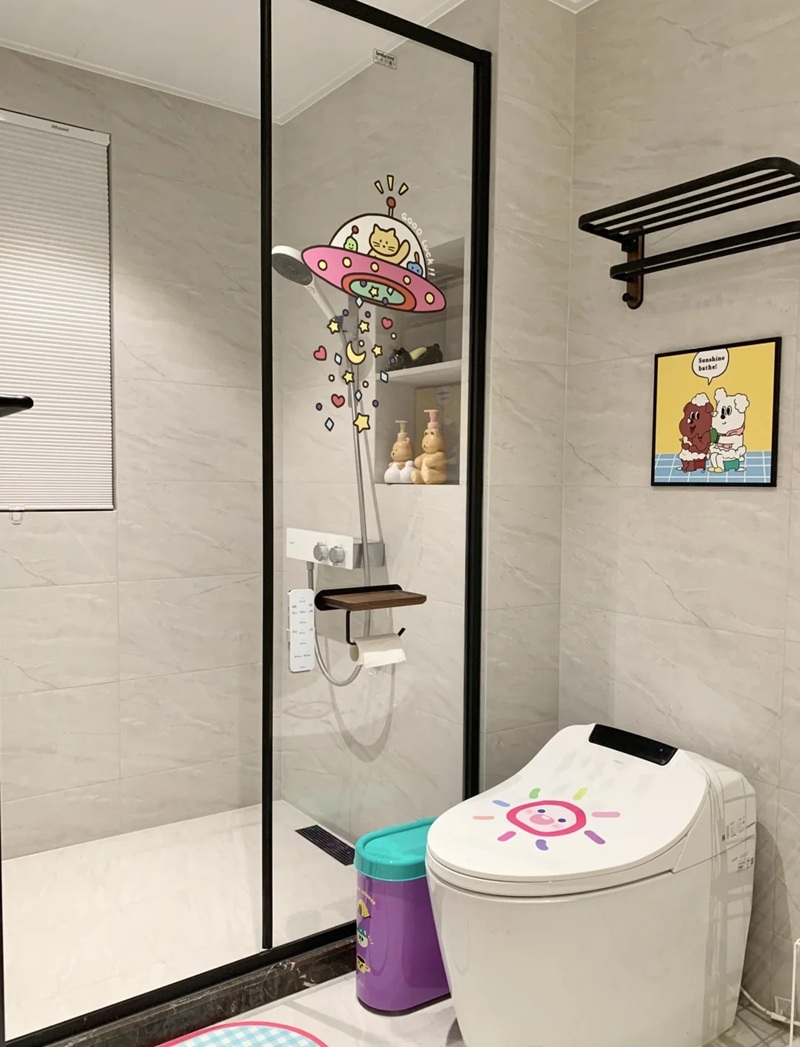 trang trí nhà vệ sinh mầm non