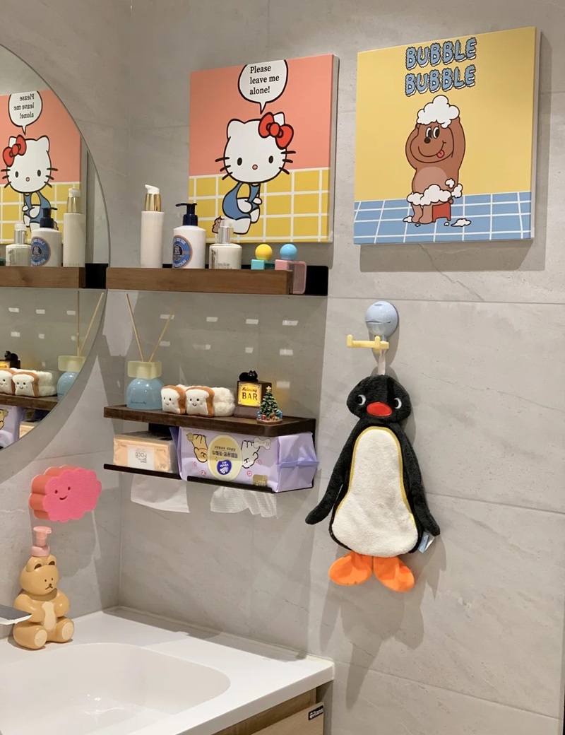 trang trí cây xanh trong nhà vệ sinh