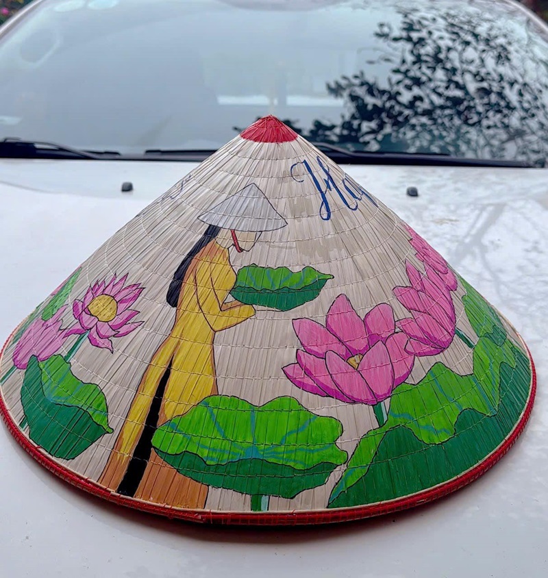 trang trí nón lá 12