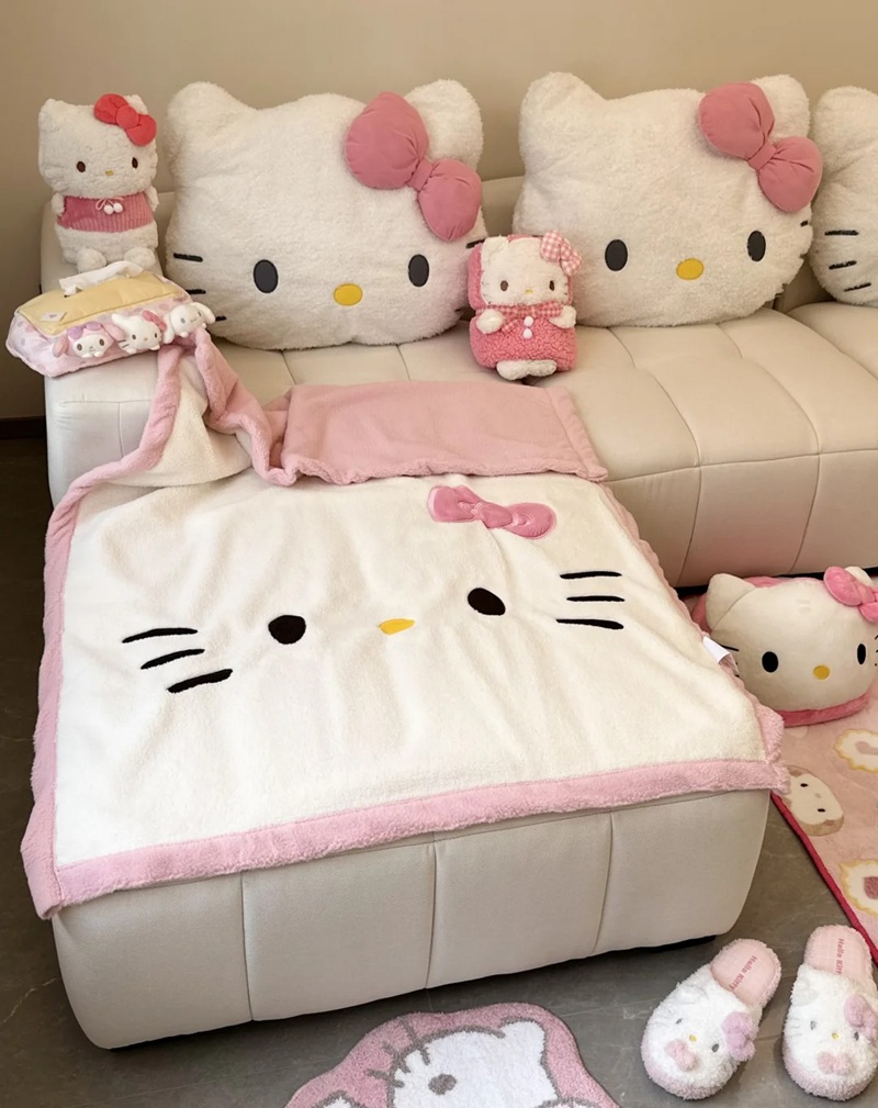 trang trí phòng h12ello kitty 