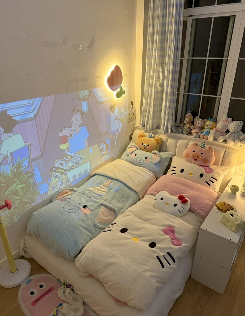 trang trí phòng hello kitty 16