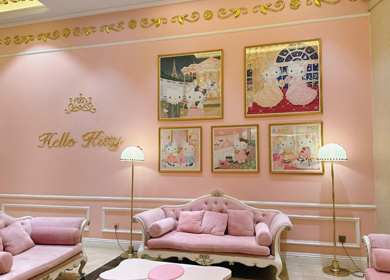 trang trí phòng hello kitty 25