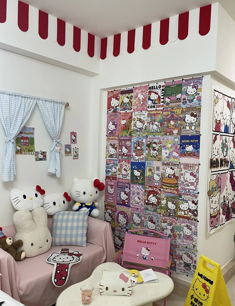 trang trí phòng hello kitty 28