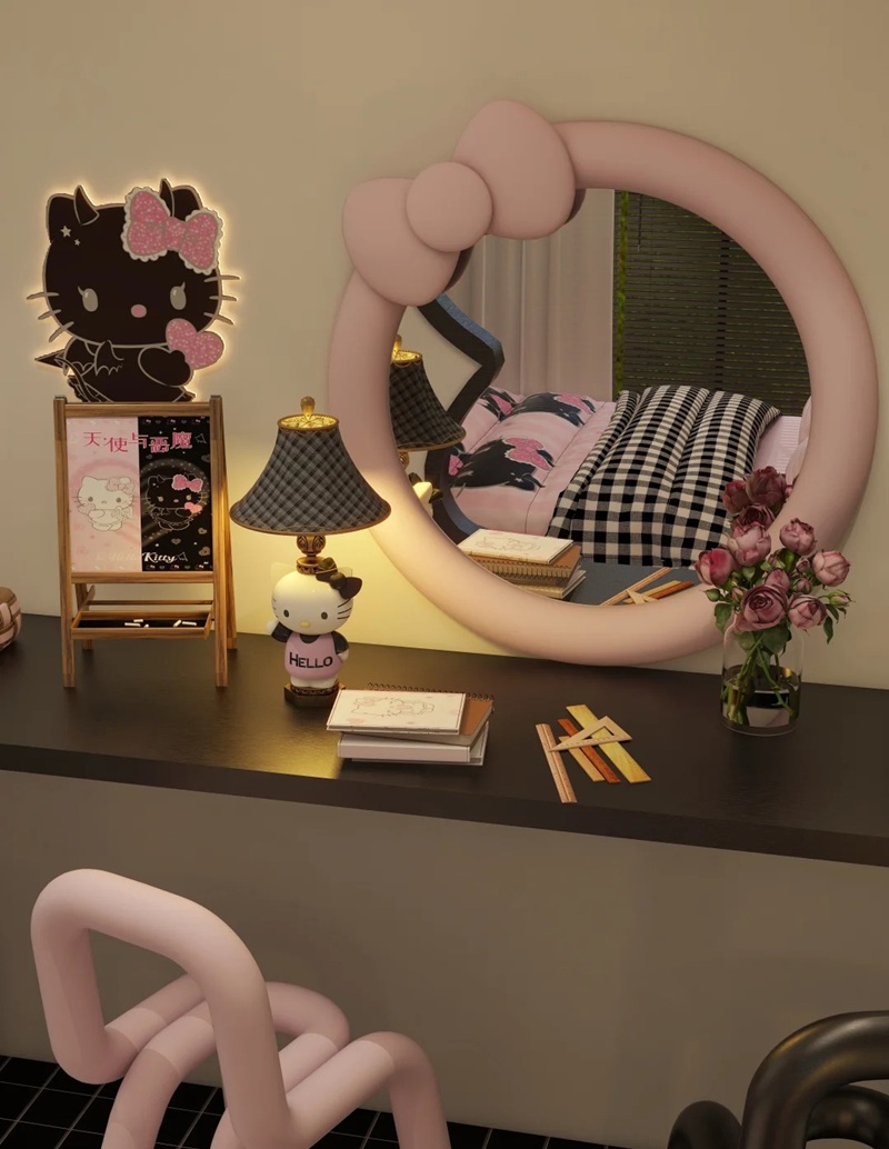 trang trí phòng hello kitty 36