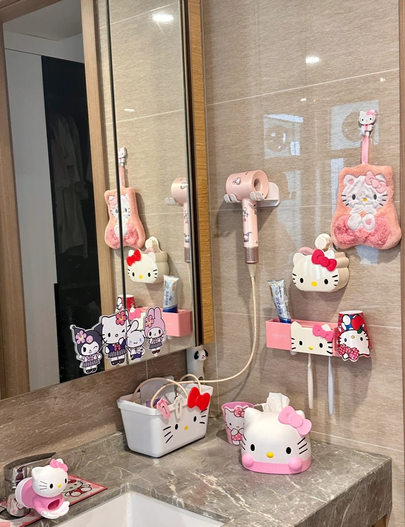 trang trí phòng hello kitty 37