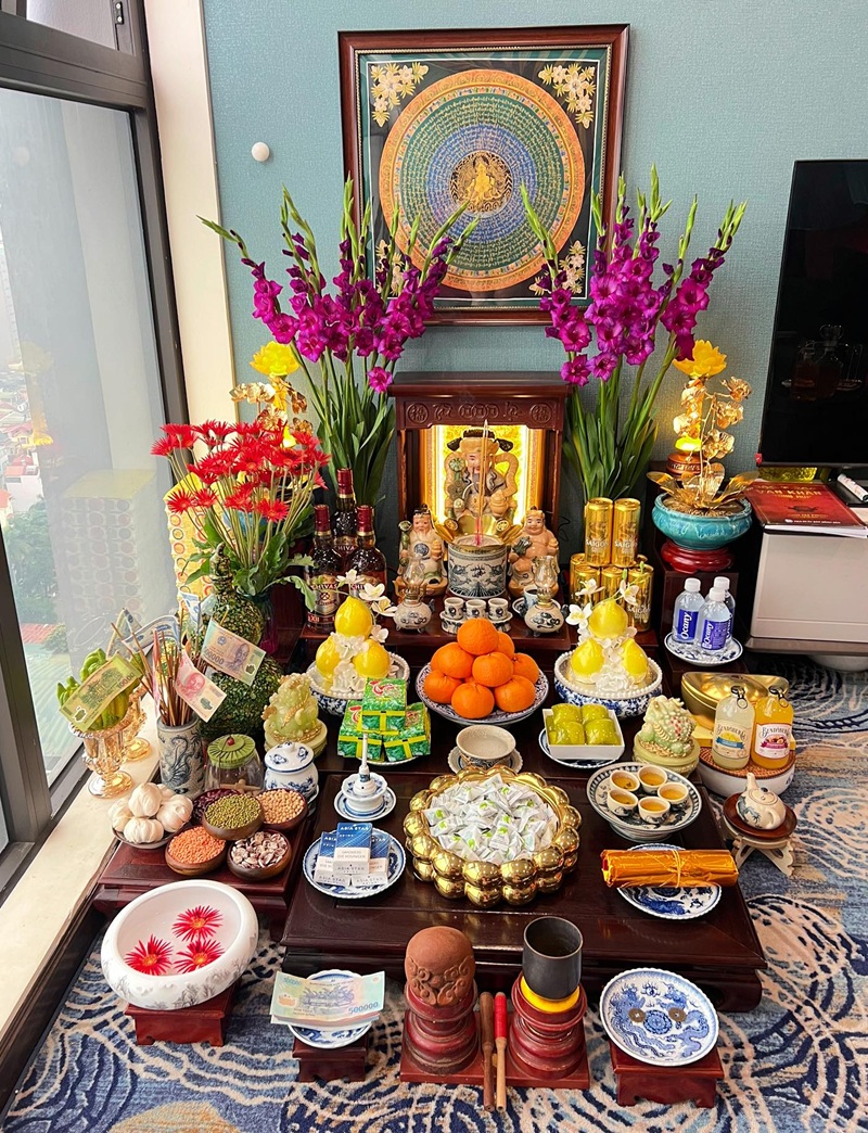 trang trí phòng thờ 14