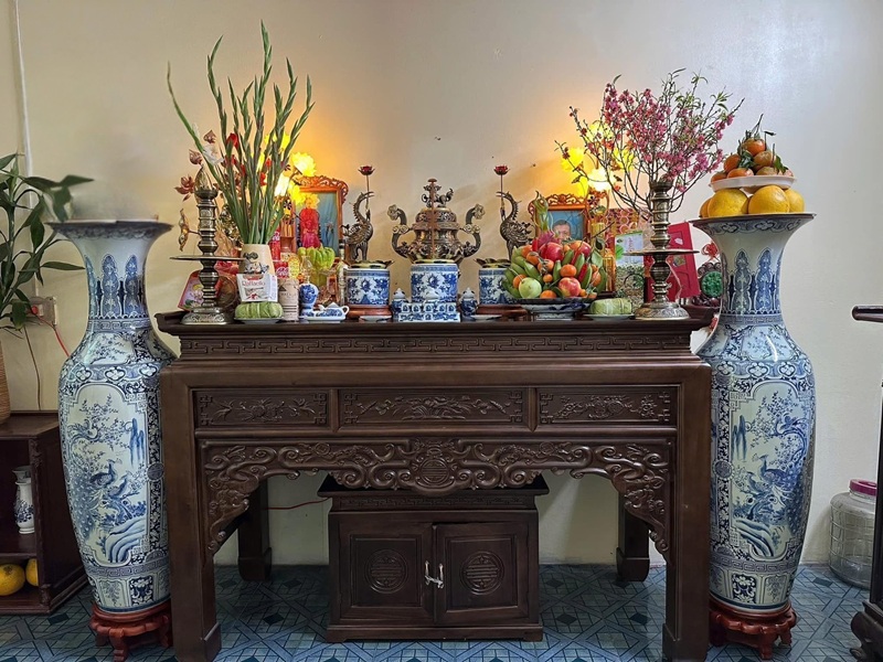 trang trí phòng thờ 16