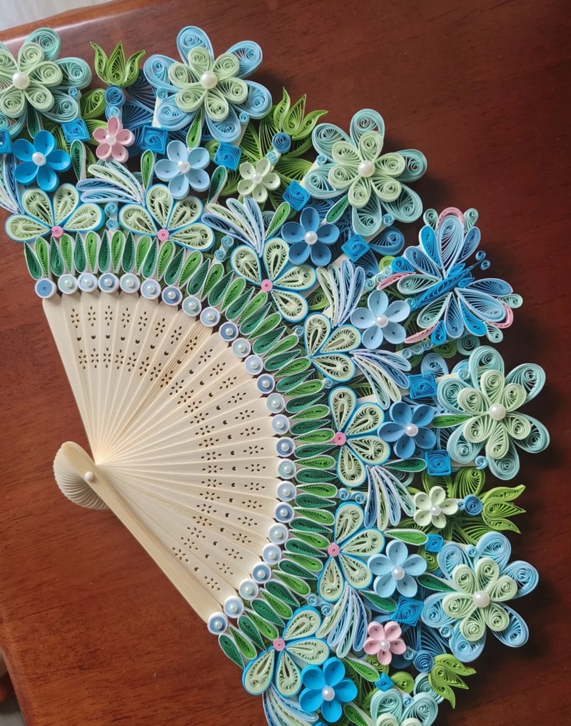 trang trí quạt giấy 22