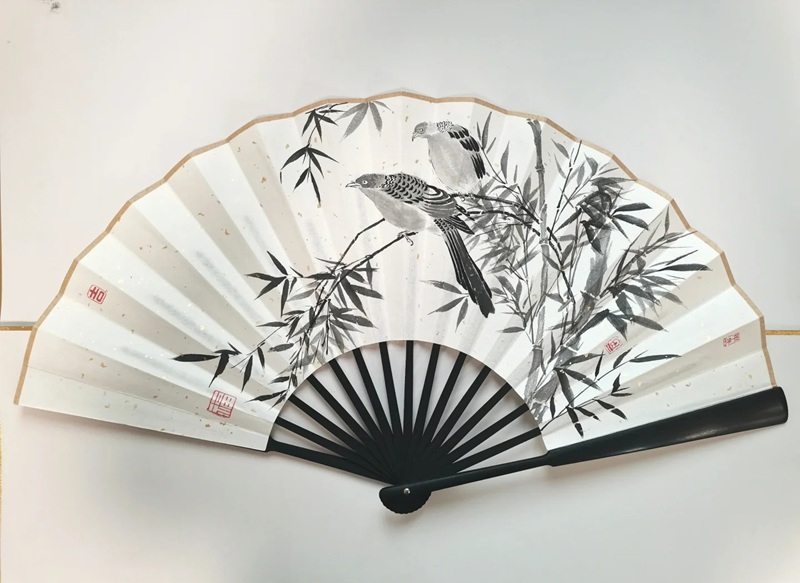 trang trí quạt giấy 24