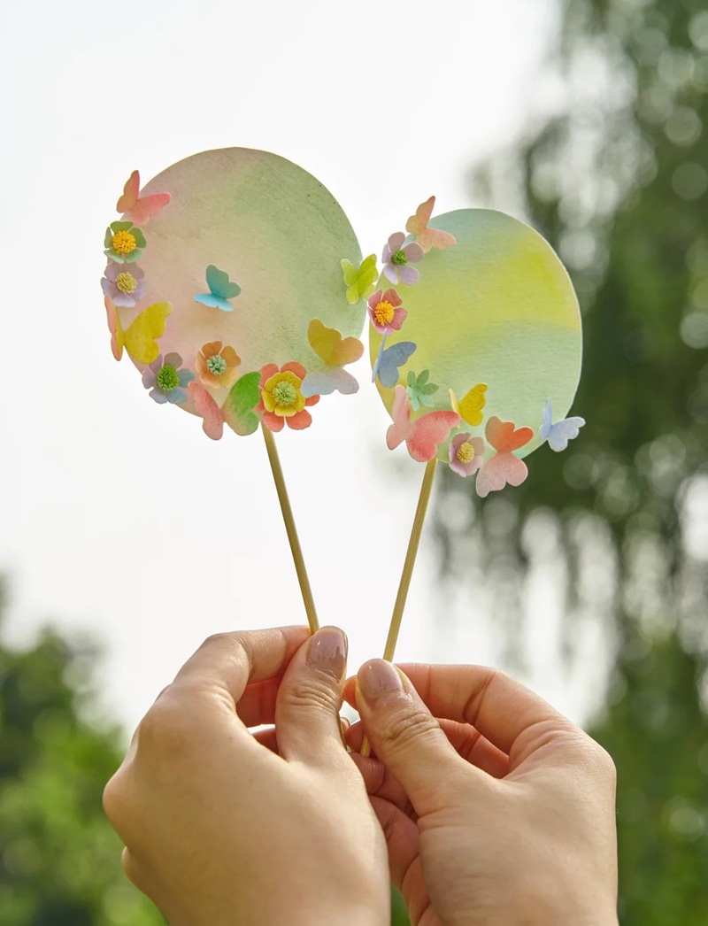 trang trí quạt giấy 25