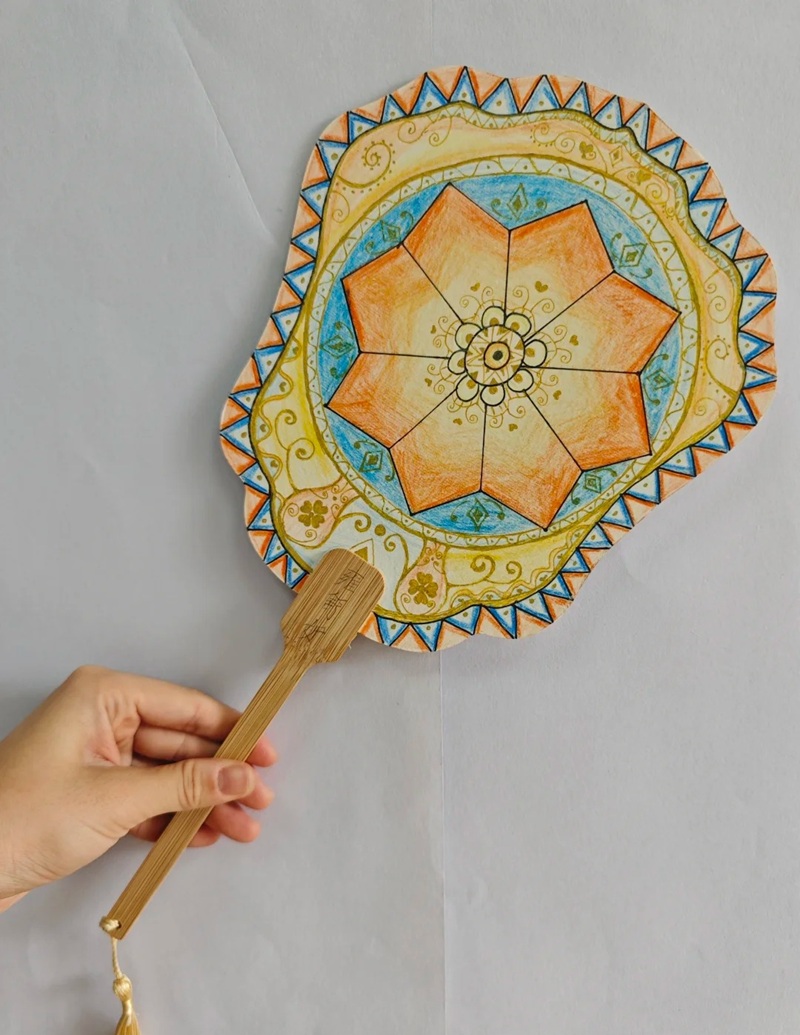 trang trí quạt giấy 30