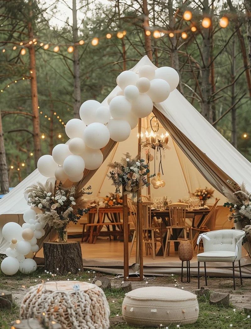 trang trí lều trại​