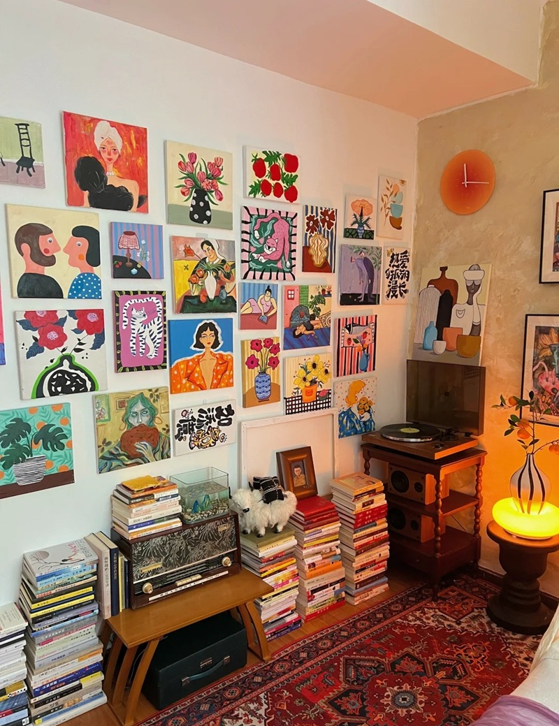 trang trí tường phòng ngủ 11