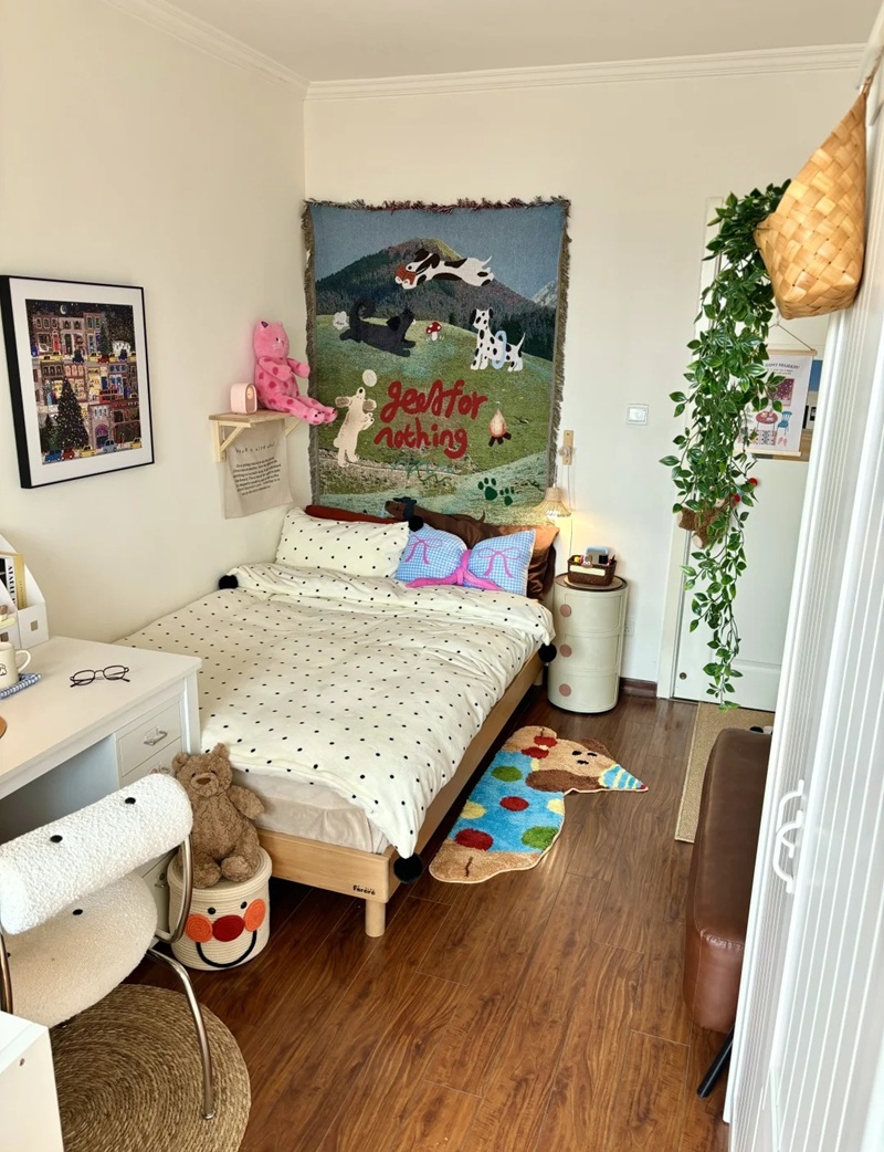 trang trí tường phòng ngủ 4