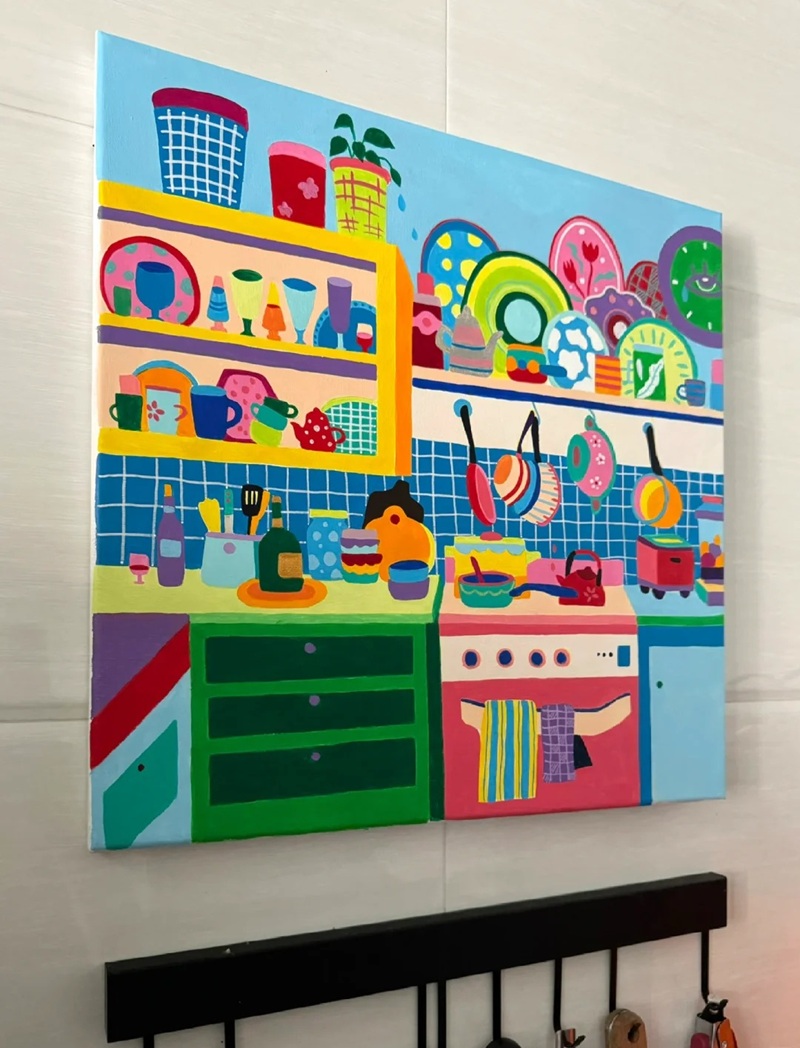 trang trí tường bếp 24