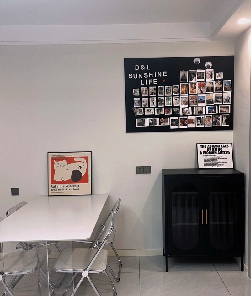 trang trí tường nhà handmade