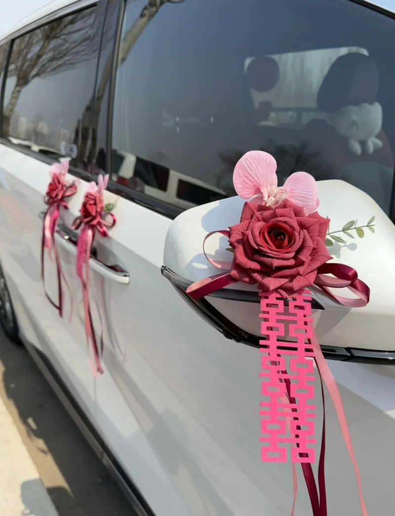 trang trí xe hoa cô dâu