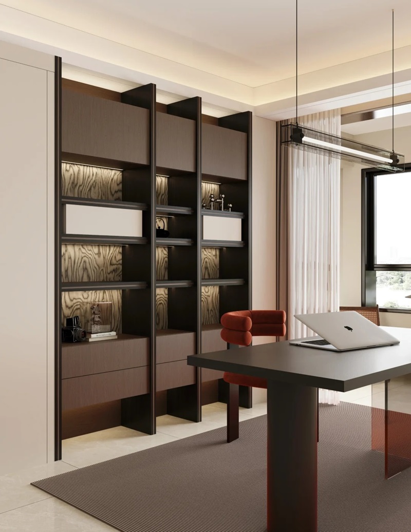 tủ trang trí phòng khách 11