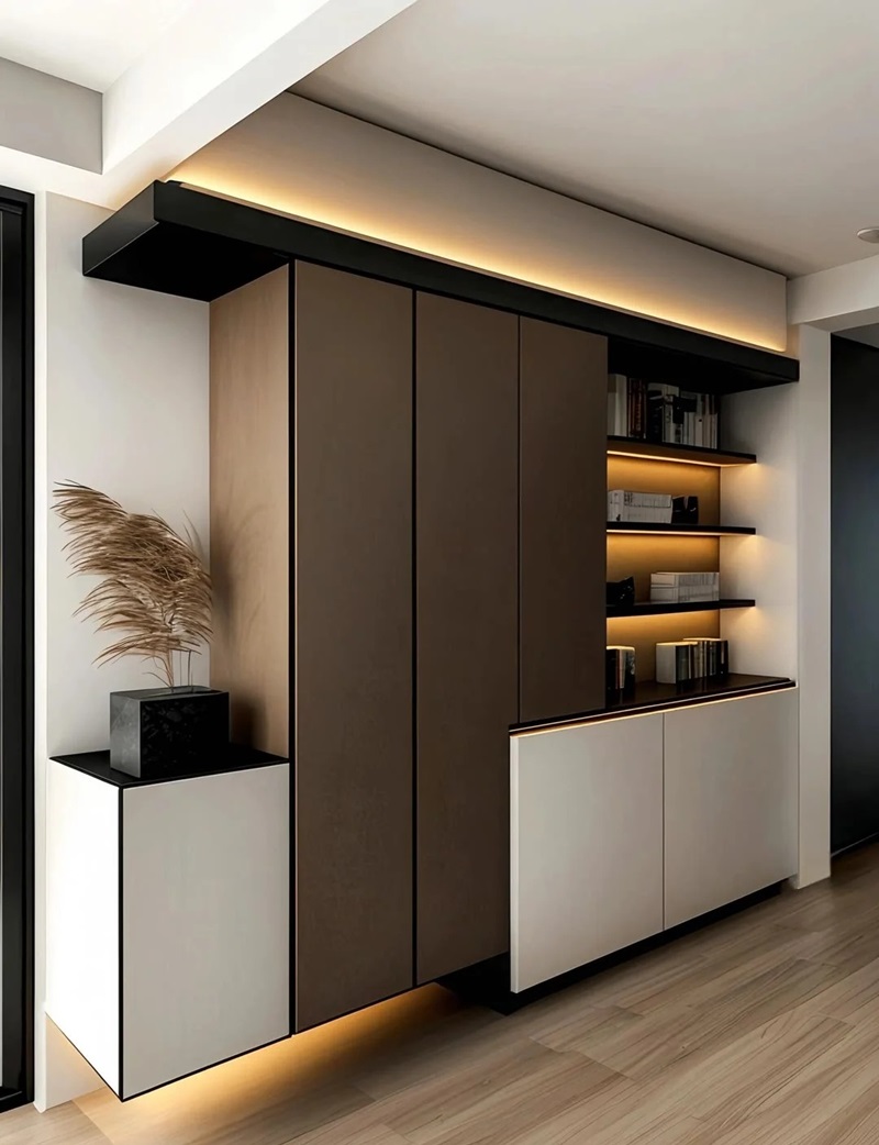 kệ tủ trang trí phòng khách