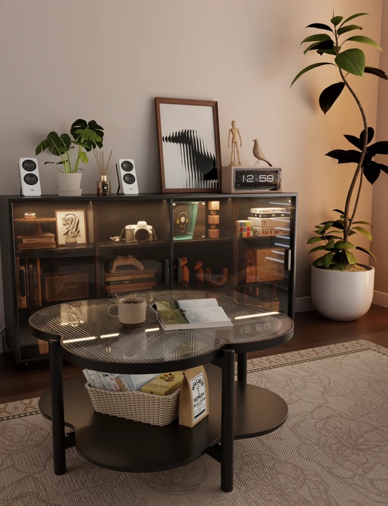 tủ trang trí phòng khách 35