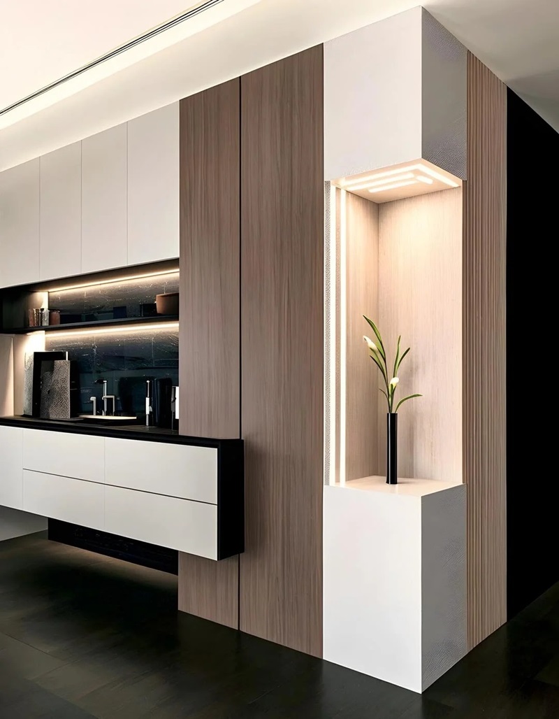 tủ trang trí phòng khách đẹp