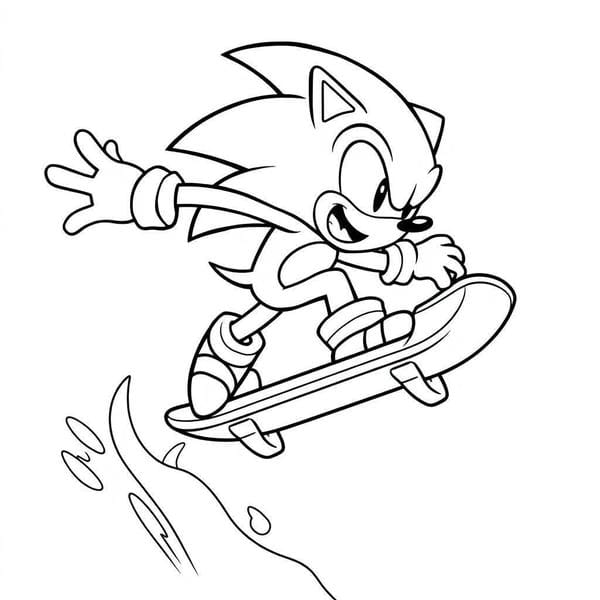 Tranh tô màu Sonic 2