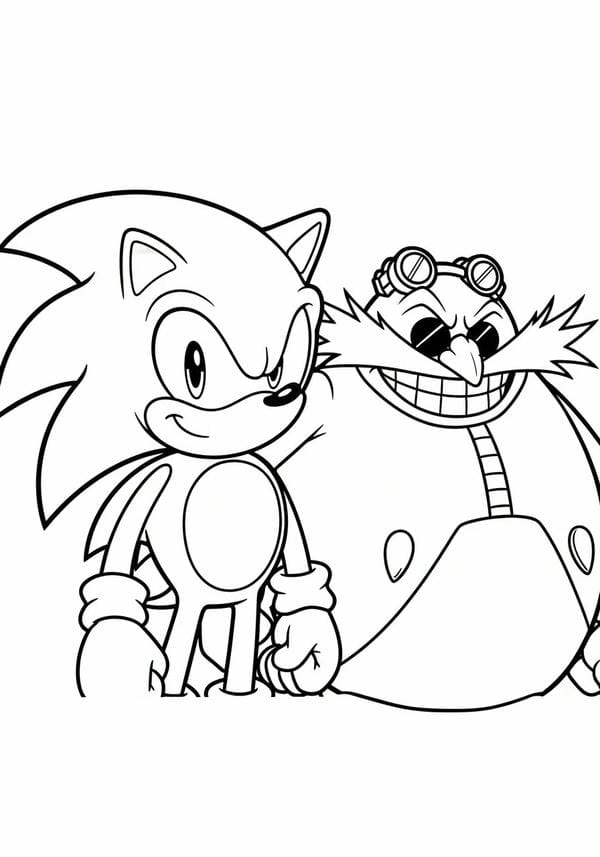 Tranh tô màu Sonic 24