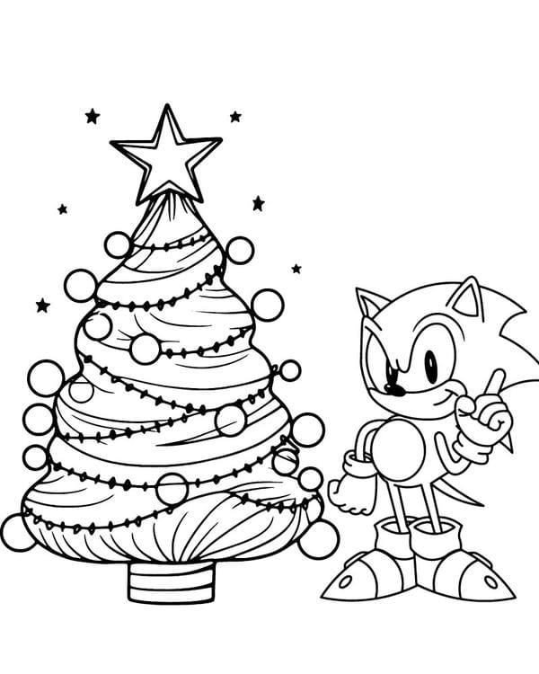 Tranh tô màu Sonic 27