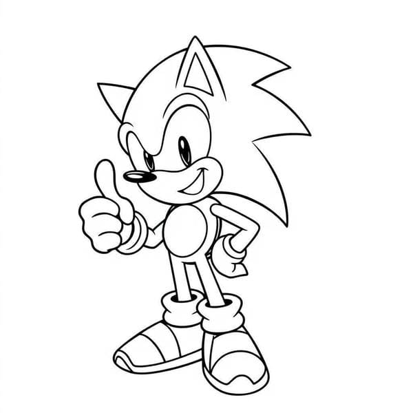 Tranh tô màu Sonic 3