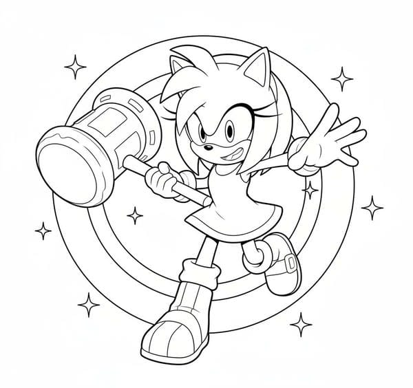 Tranh tô màu Sonic 36