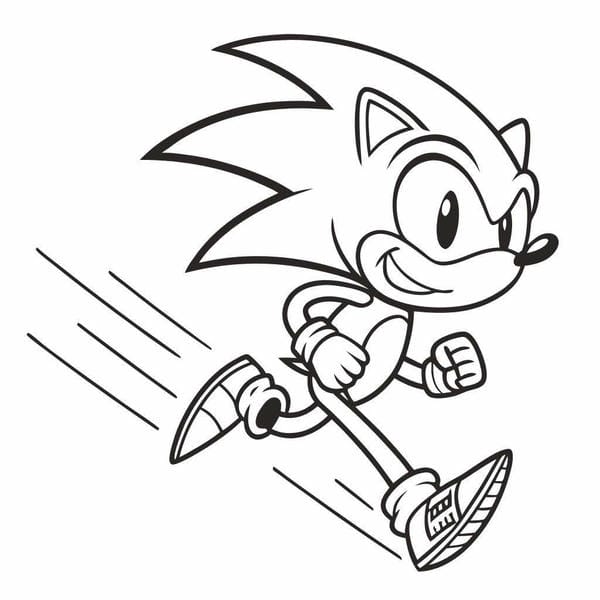 Tranh tô màu Sonic 4