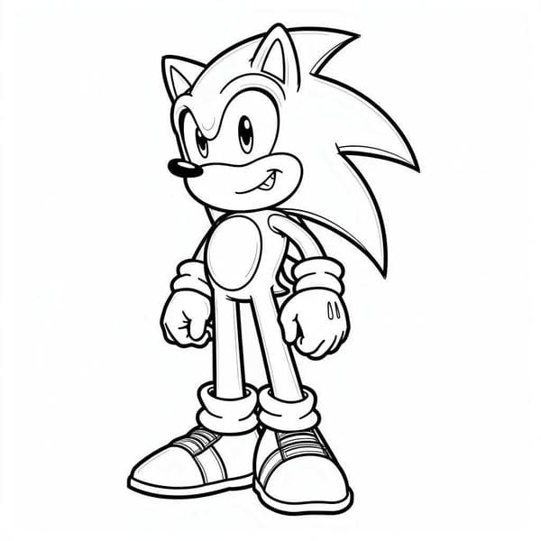 Tranh tô màu Sonic 6